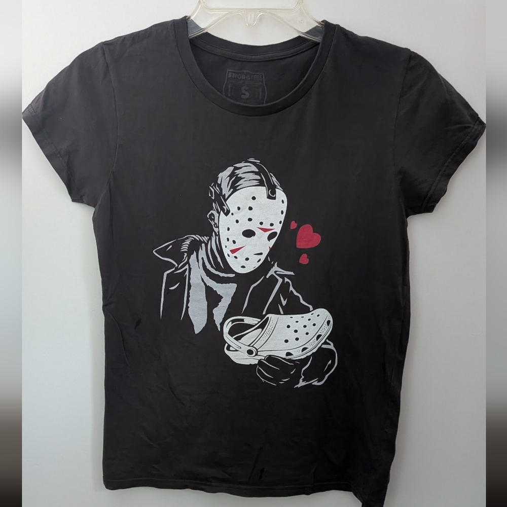 Jason Vorhees In Love With Crocs - Graphic Tee - Size S
